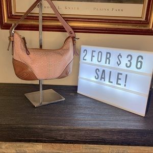 2/$36 SALE Coach Pink Mini Bag